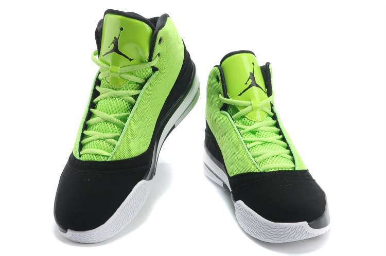 2013 Jordan B`MO Green Black White Shoes - Click Image to Close